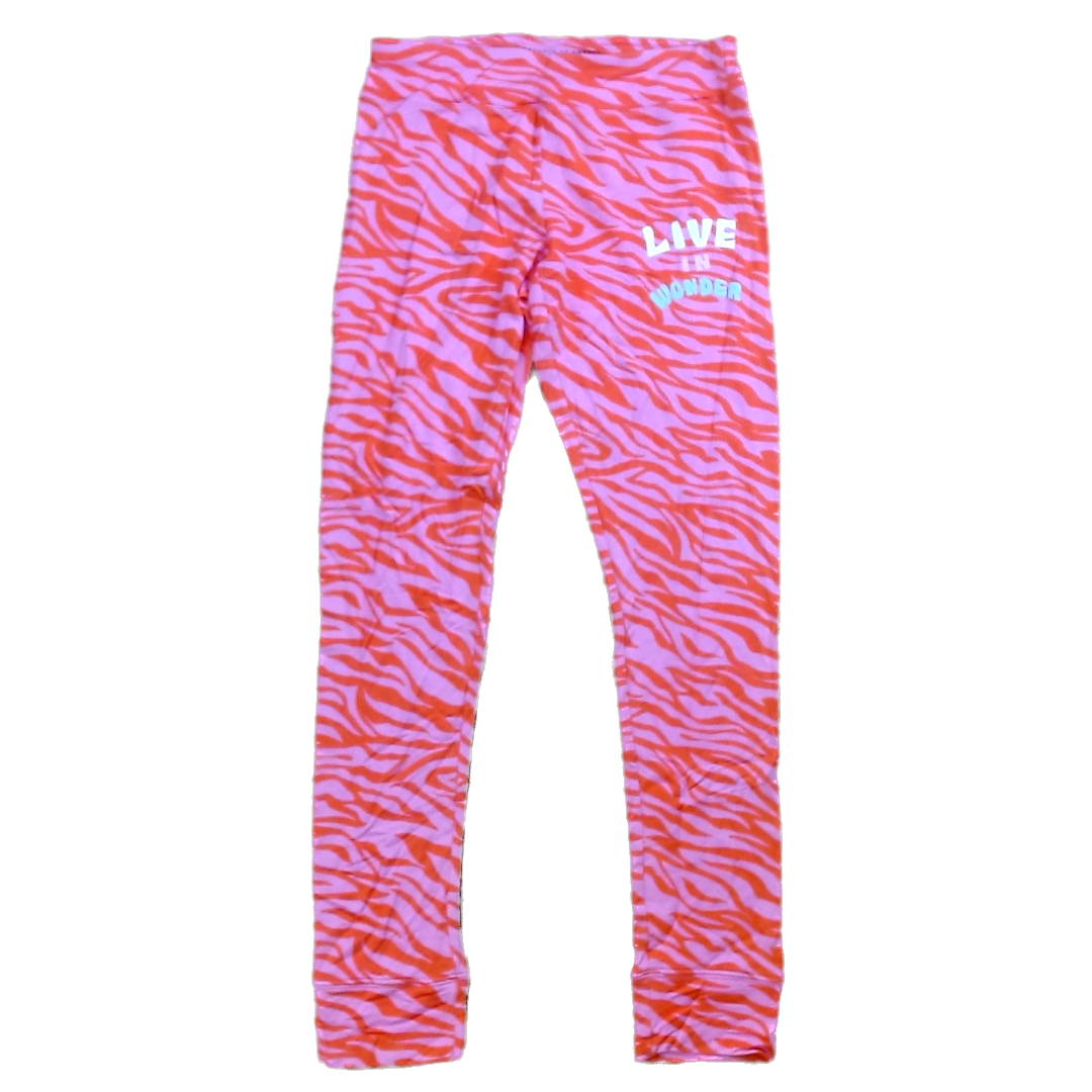 Rockets Of Awesome Girls Pink | Red Zebra Stripes Pants Size: 14 Years Pink | Red Zebra Stripes