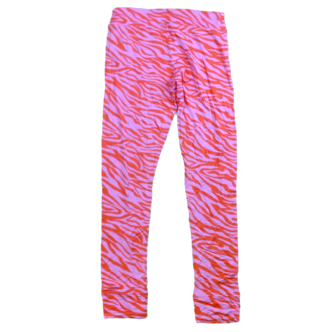 Rockets Of Awesome Girls Pink | Red Zebra Stripes Pants Size: 14 Years Pink | Red Zebra Stripes