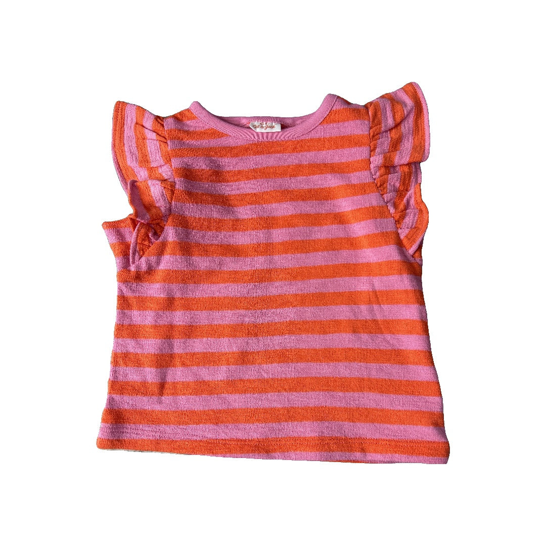 Girls pink | red Short Sleeve Shirt Size: 18 months pink | red