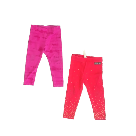 Matilda Jane | Tea Collection Girls Pink | Red Leggings Size: 12-18 Months Pink | Red