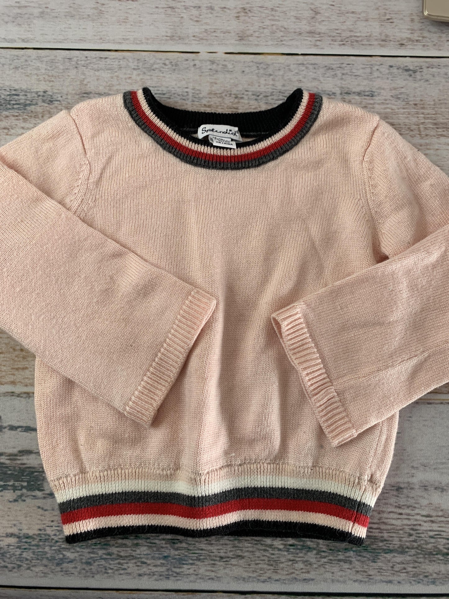 Splendid Girls pink | Retro | Stripe Sweater Size: 12-18 months pink | Retro | Stripe