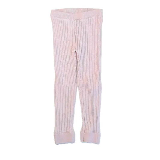 Tea Collection Girls Pink Ribbed Leggings Size: 4T Pink Ribbed