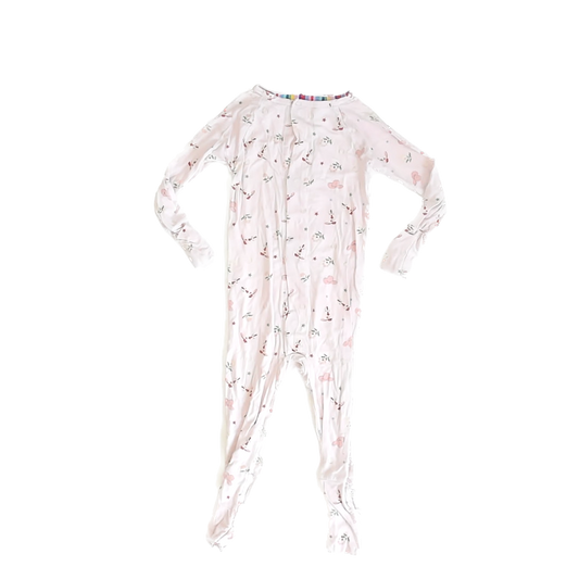 Magnetic Me Girls Pink Rodeo 1-piece footed Pajamas Size: 12-18 Months Pink Rodeo