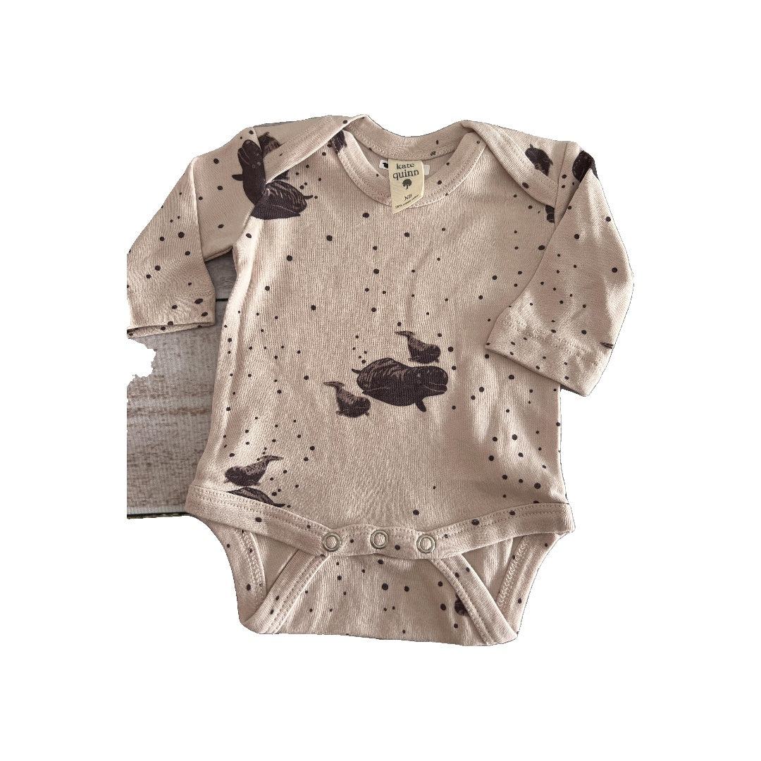 Kate Quinn Unisex pink | Sea Animals Onesie Size: Newborn pink | Sea Animals