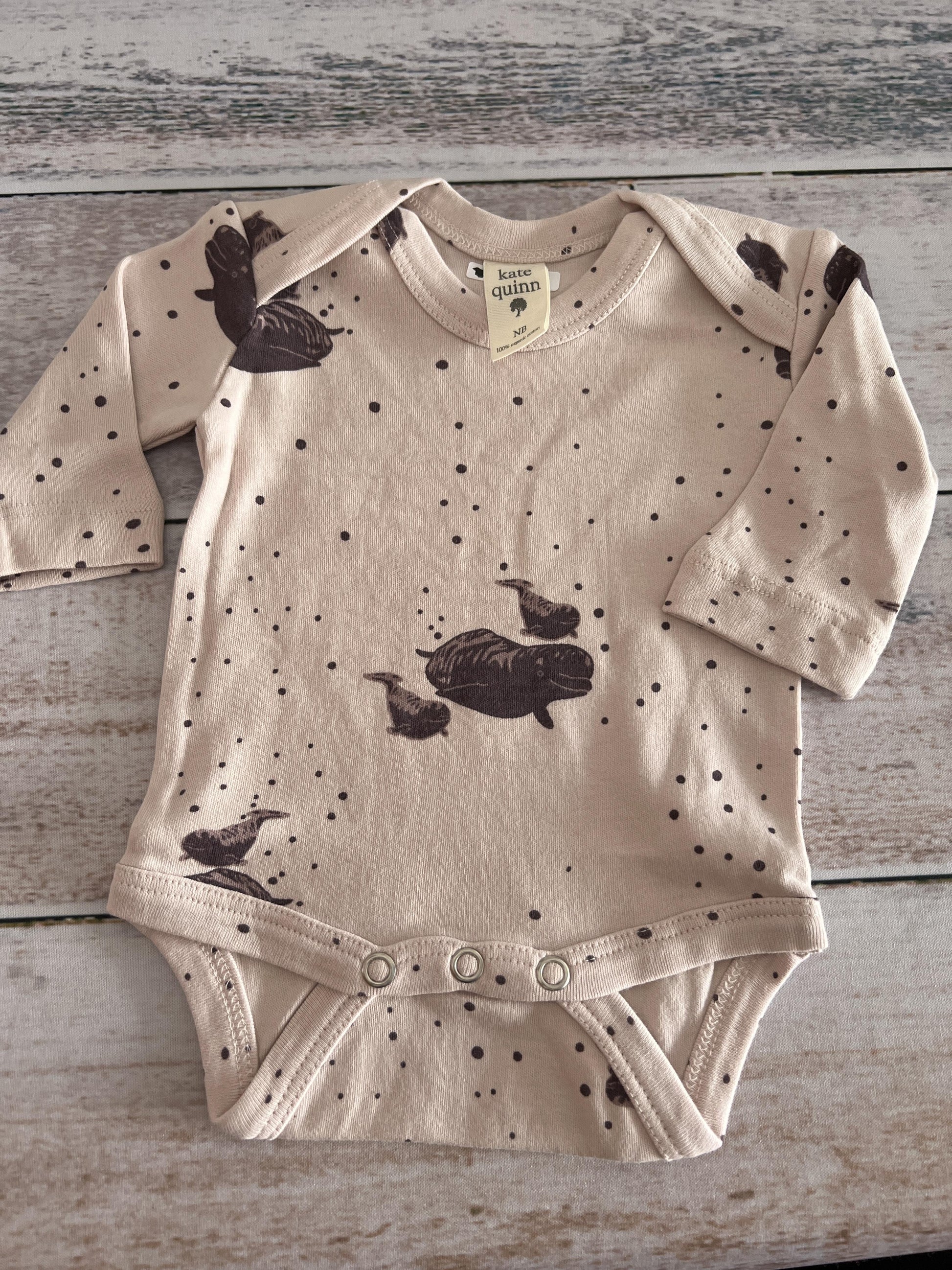 Kate Quinn Unisex pink | Sea Animals Onesie Size: Newborn pink | Sea Animals