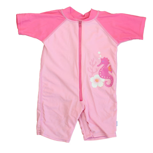 iPlay Girls Pink Seahorse 1-piece Swimsuit Size: 3-6 Months Pink Seahorse