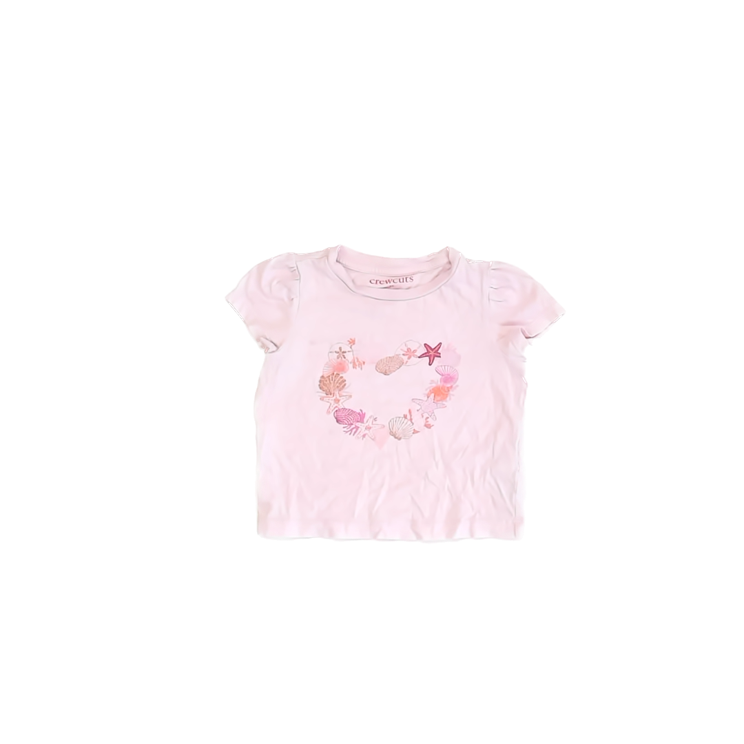Crewcuts Girls Pink | Seashell T-Shirt Size: 3T Pink | Seashell