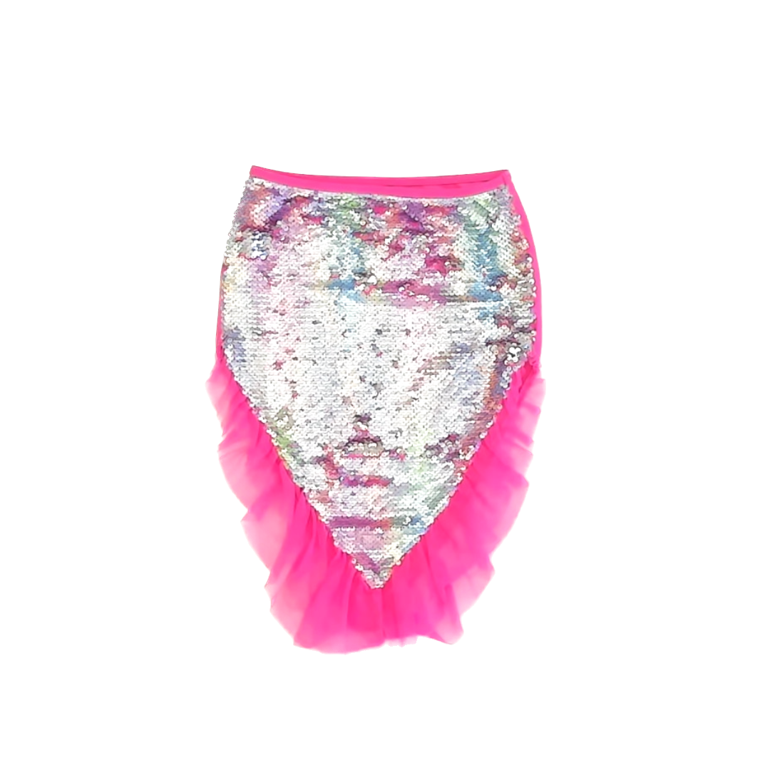 Wonder Nation Girls Pink Sequin Skirt Size: 4-5T Pink Sequin