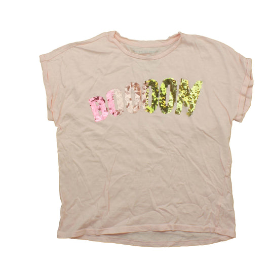 Rockets Of Awesome Girls Pink | Sequins | Booom T-Shirt Size: 10-12 Years