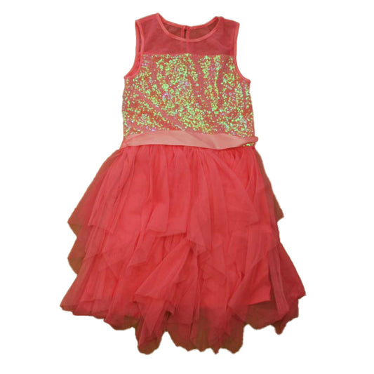 Lilt Girls Pink Sequins Special Occasion Dress Size: 12 Years