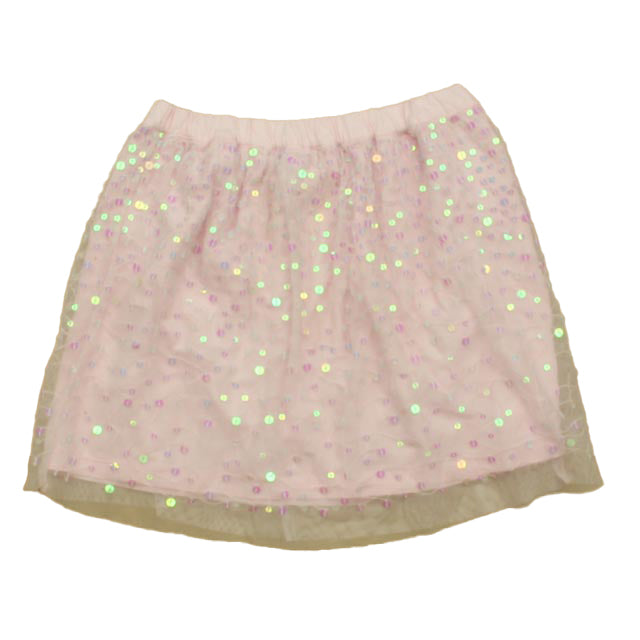 Crewcuts Girls Pink Sequins Skirt Size: 6-7 Years Pink Sequins