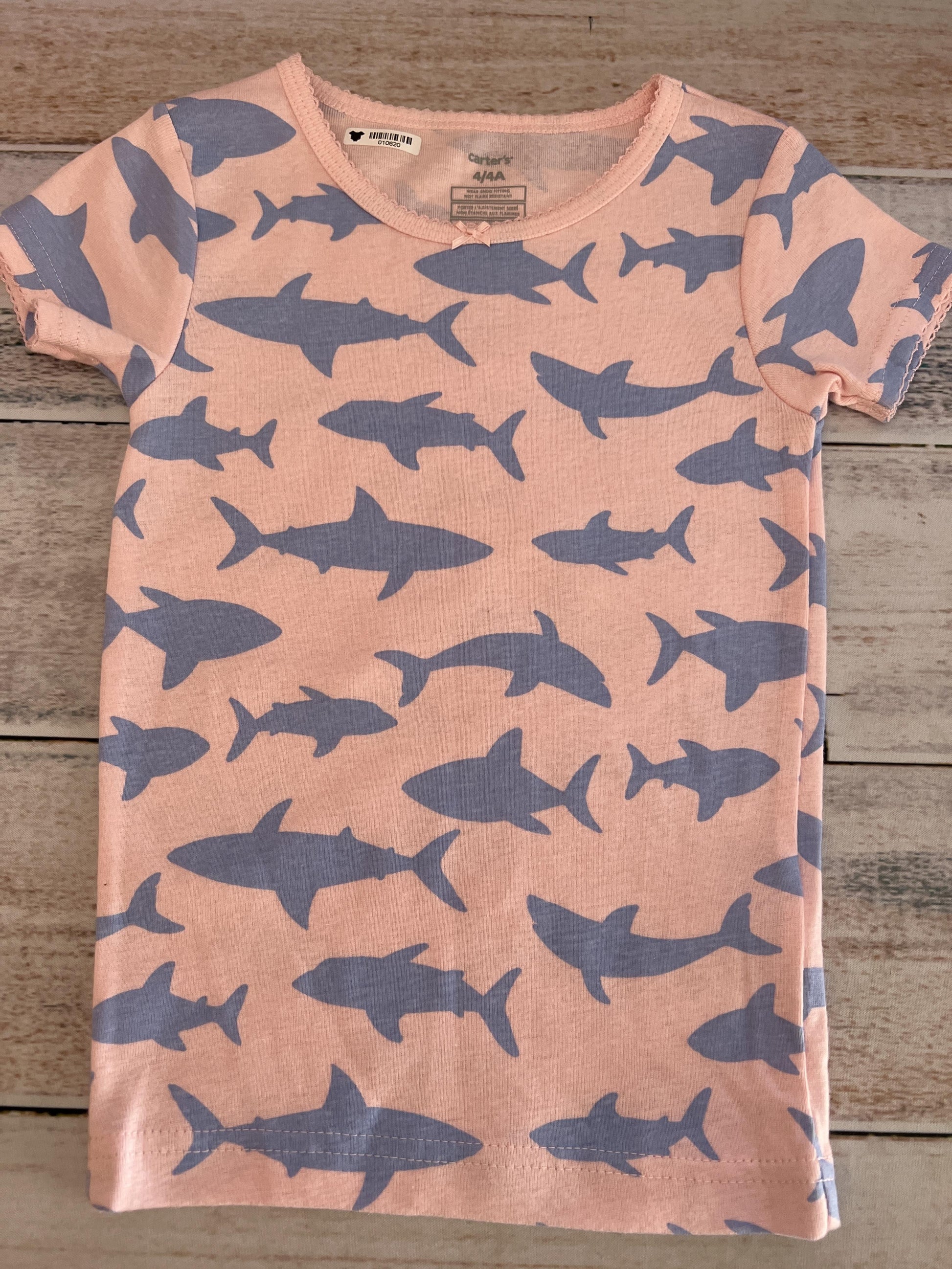 Carters Girls pink | Sharks Pajamas Size: 4T pink | Sharks