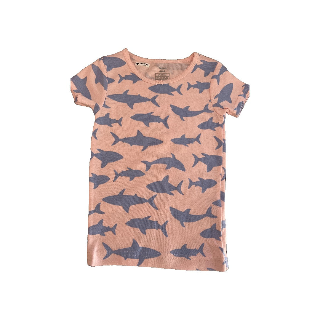 Carters Girls pink | Sharks Pajamas Size: 4T pink | Sharks
