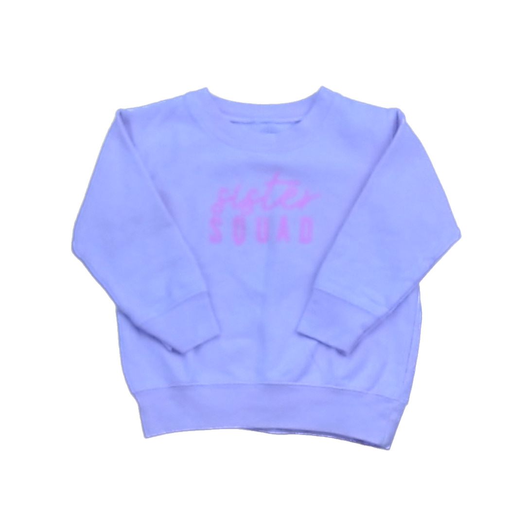 Girls Pink Sister Squad Sweater Size: 2T - 3T Pink Sister Squad