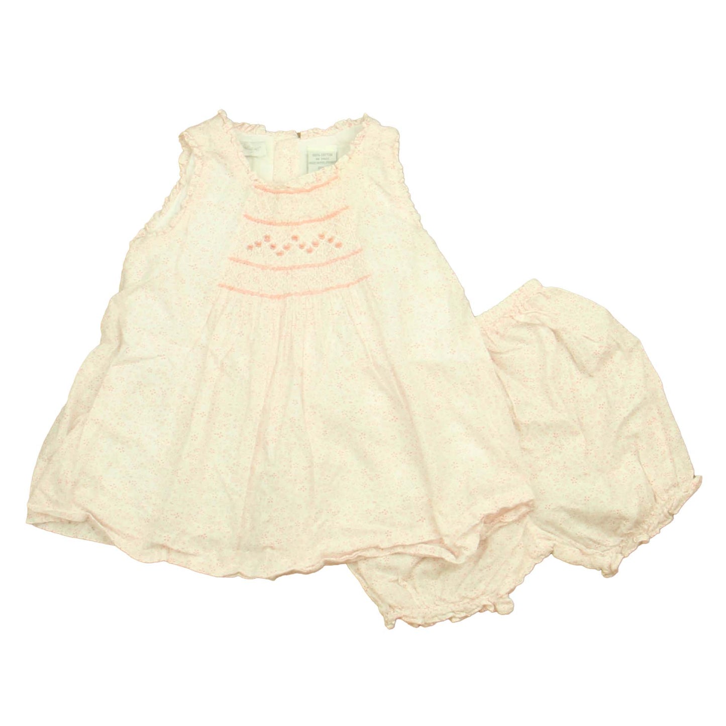 Carriage Boutiques Girls Pink Smocked Dress Size: 9 Months Pink Smocked