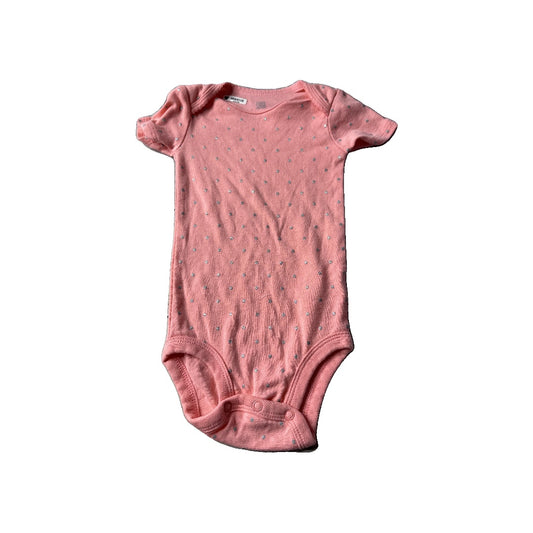 Just Born Girls pink | Sparkle | polka dot Onesie Size: 12M pink | Sparkle | polka dot