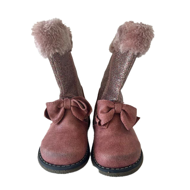 Rachel Shoes Girls Pink Sparkle Boots Size: 7 Toddler