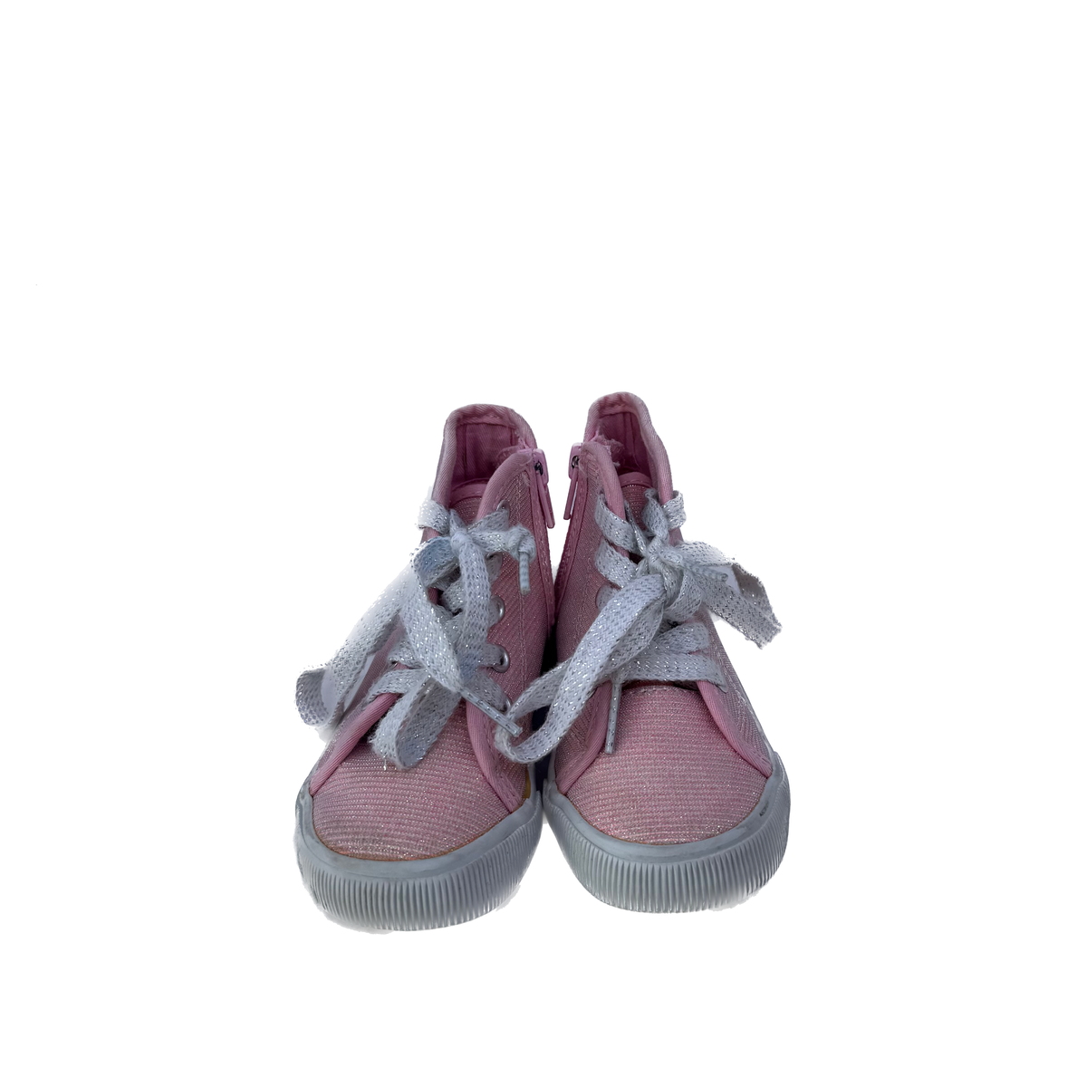 Falls Creek Girls Pink Sparkle Sneakers Size: 8 Toddler Pink Sparkle