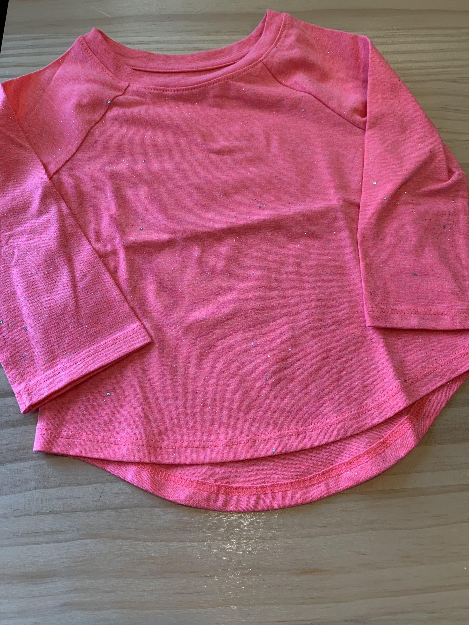 Car & Jack Girls pink | Sparkle Long Sleeve T-Shirt Size: 18 months pink | Sparkle