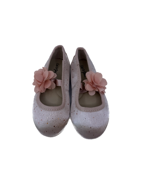 Cat & Jack Girls Pink Sparkles Shoes Size: 6 Toddler Pink Sparkles