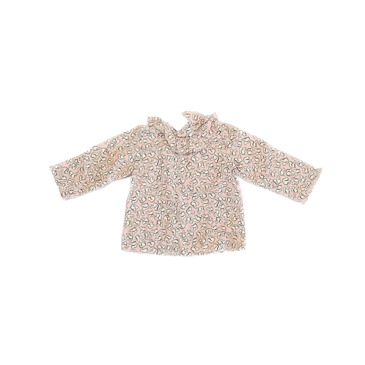 Bonpoint Girls Pink Squirells Blouse Size: 12 Months Pink Squirells