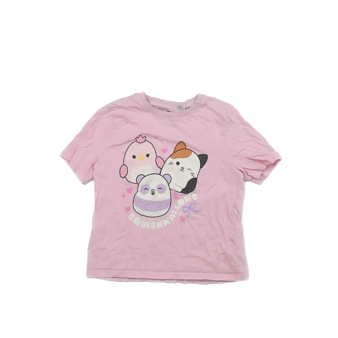 H&M Girls Pink | Squishmallow T-Shirt Size: 8-10 Years Pink | Squishmallow