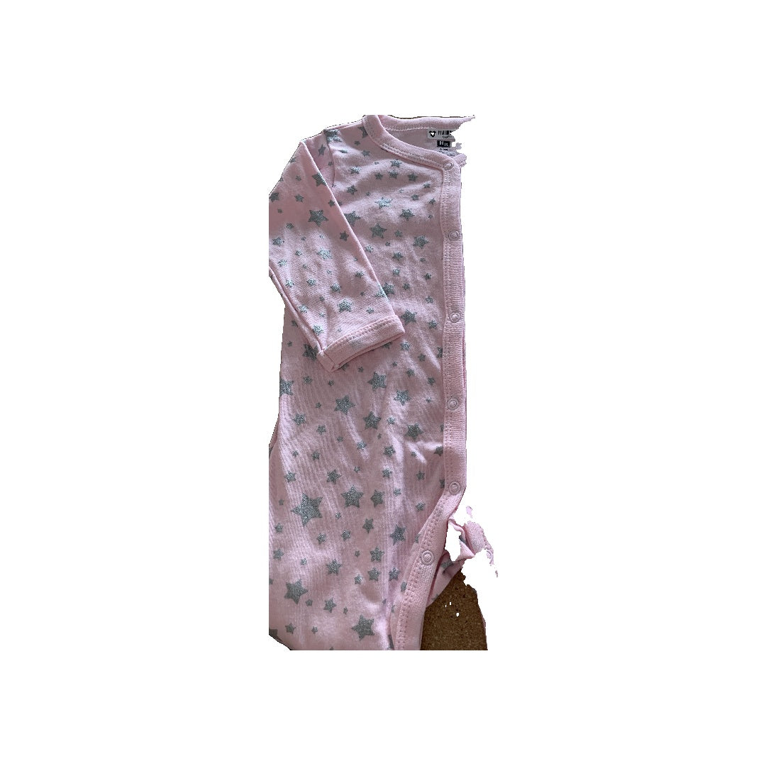 Hudson Girls pink | Stars | Grey Pajamas Size: 6-9 months pink | Stars | Grey