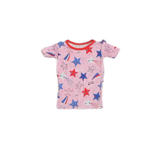 Little Sleepies Girls Pink Stars Pajamas Size: 3T Pink Stars