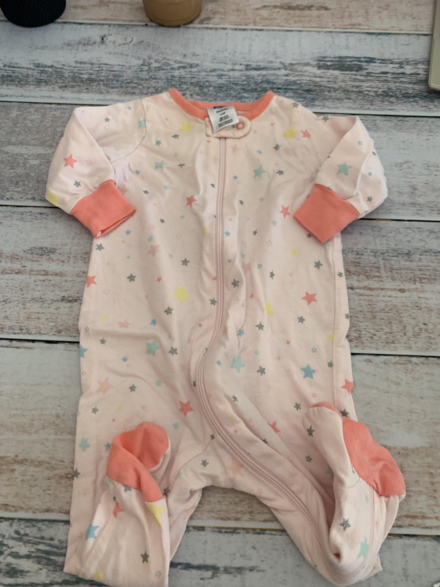 Gerber Childrenswear Girls pink | Stars Pajamas Size: 0-3 months pink | Stars