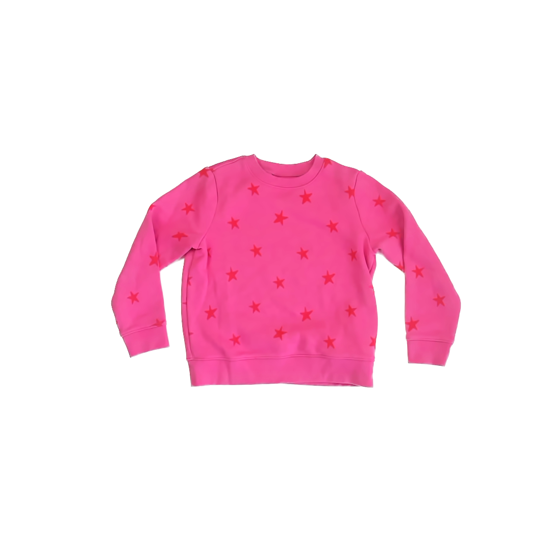 Primary Girls Pink | Stars Sweatshirt Size: 6-7 Years Pink | Stars