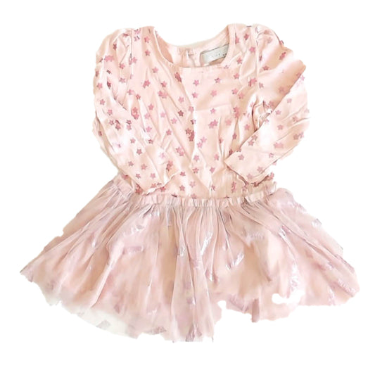 Stella McCartney Girls Pink Stars Dress Size: 18 Months Pink Stars