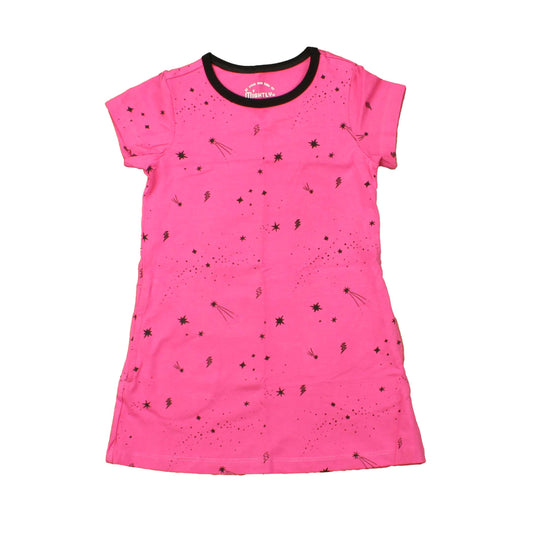 Mightly Girls Pink Stars Dress Size: 6-14 Years Pink Stars