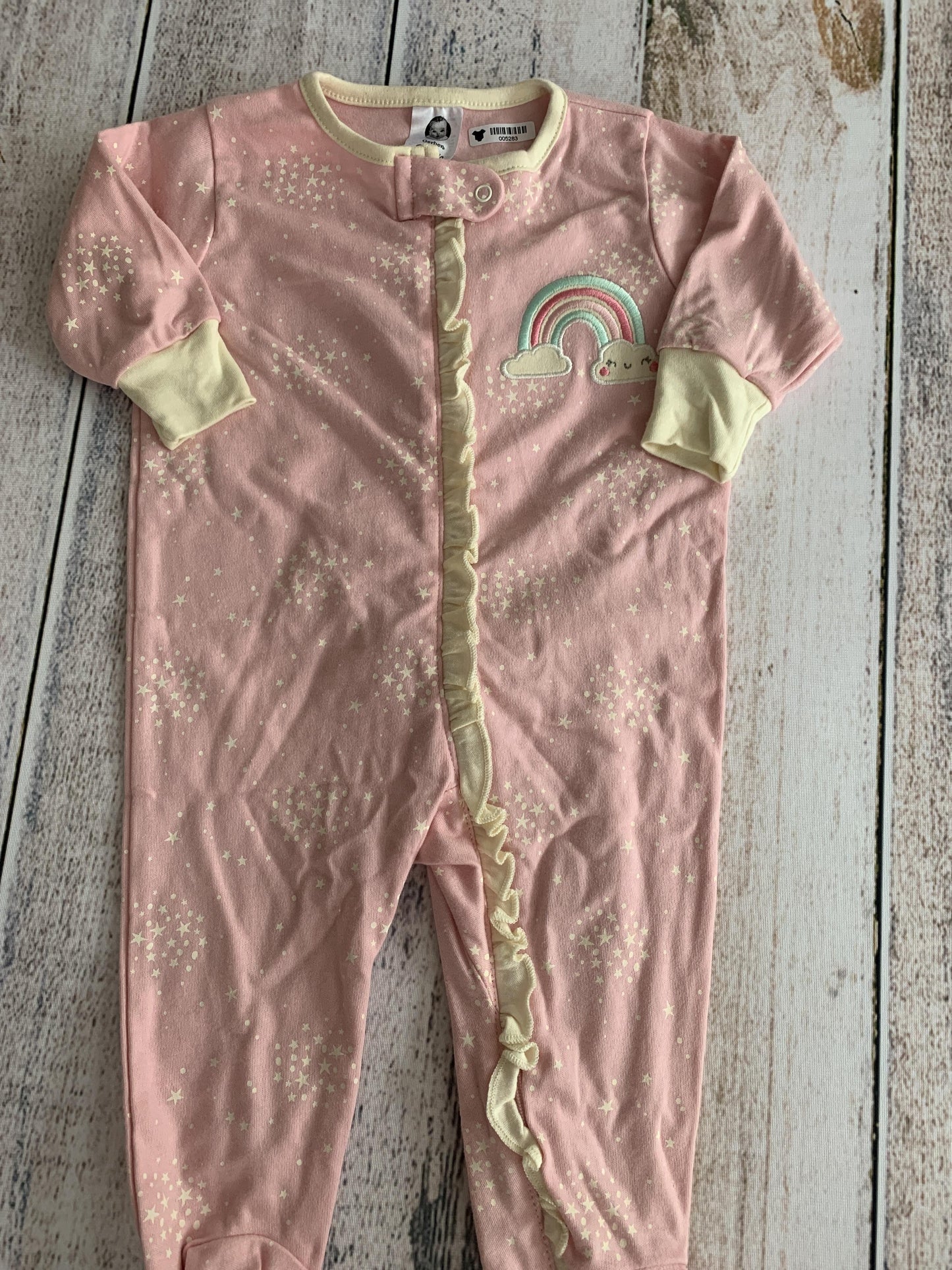 Gerber organic Girls pink | Stars Pajamas Size: 0-3 months pink | Stars