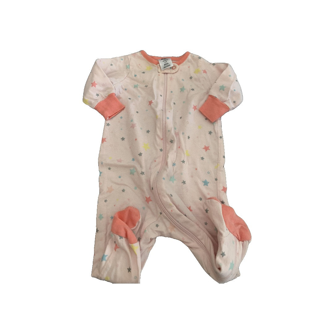 Gerber Childrenswear Girls pink | Stars Pajamas Size: 0-3 months pink | Stars