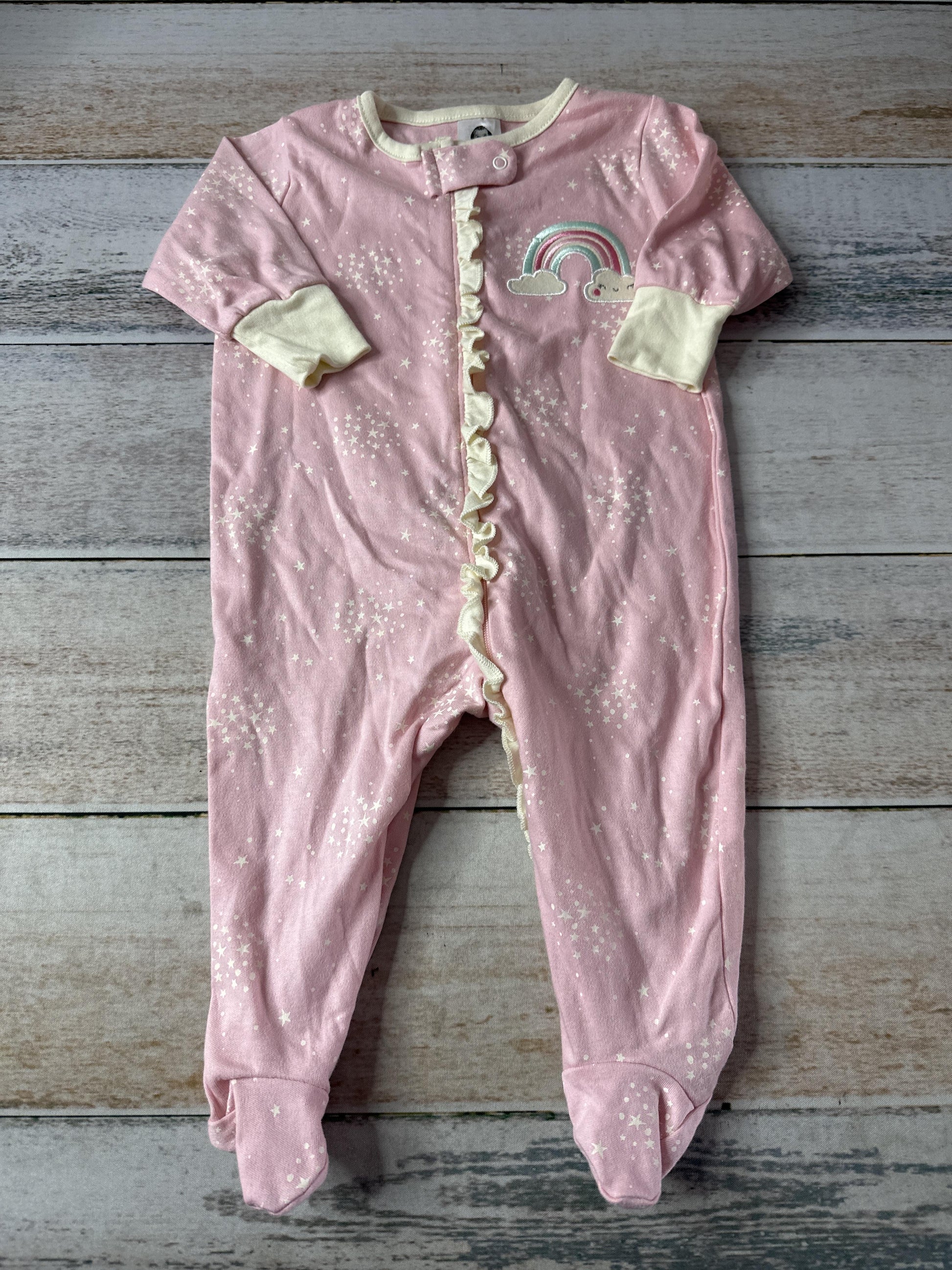Gerber organic Girls pink | Stars Pajamas Size: 0-3 months pink | Stars