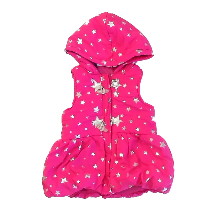 Kids Headquarters Girls Pink | Stars Vest Size: 4 T Pink | Stars