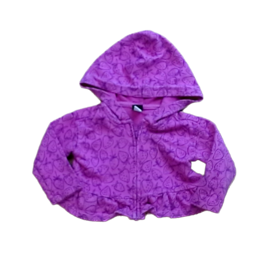 Tea Collection Boys Pink | Strawberries Zip-Up Sweater Size: 6 Months - 2T Pink | Strawberries Zip-Up