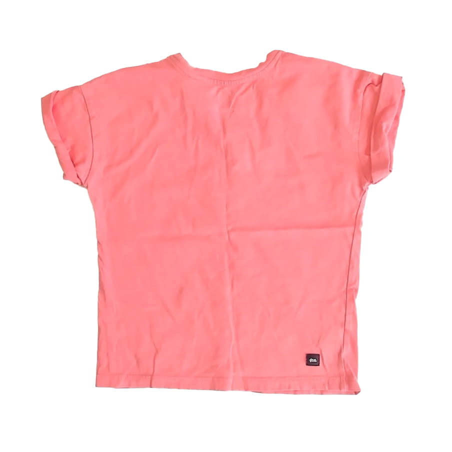 Tea Collection Girls Pink Strawberry T-Shirt Size: 4T Pink Strawberry