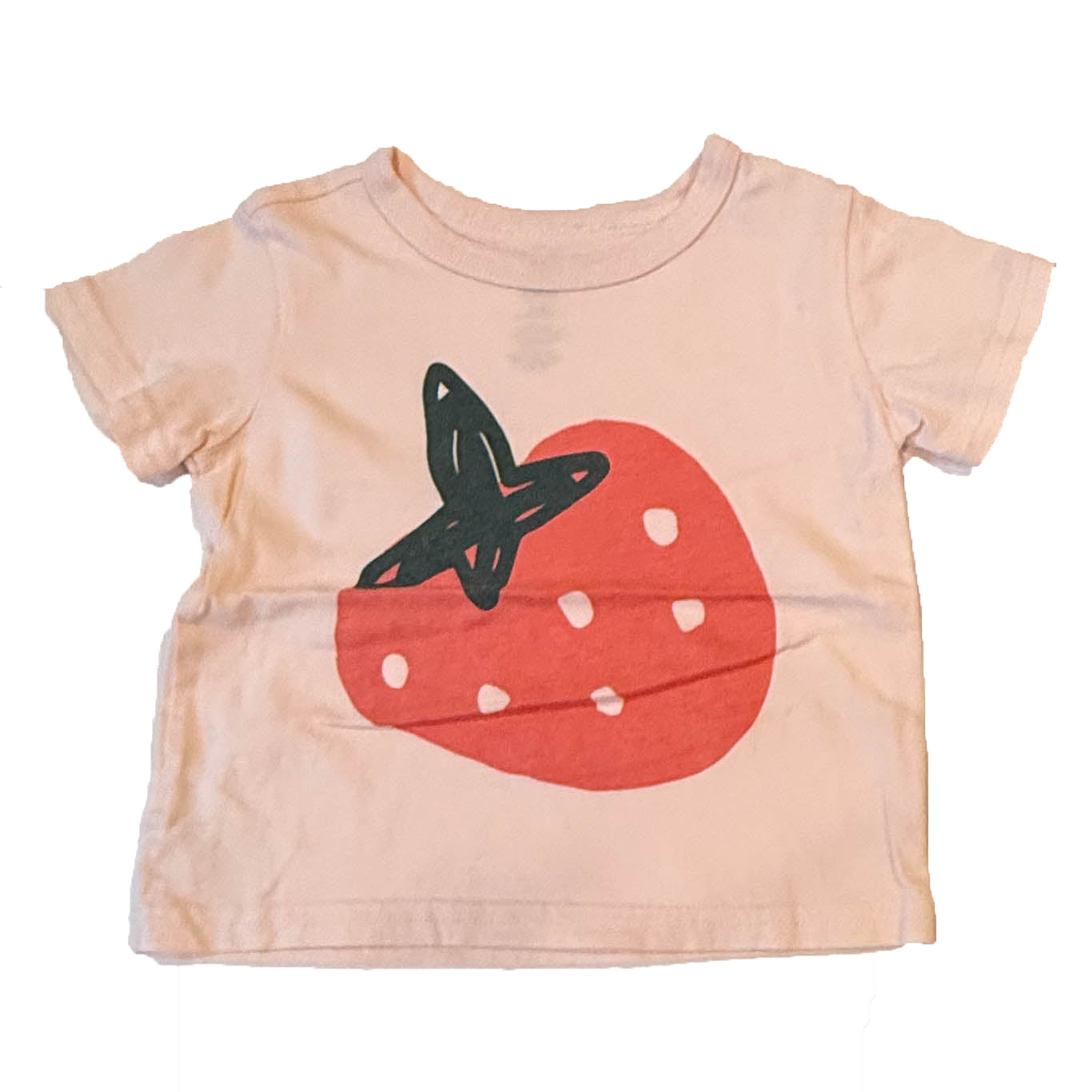 Tea Collection Boys Pink Strawberry T-Shirt Size: 9-12 Months Pink Strawberry