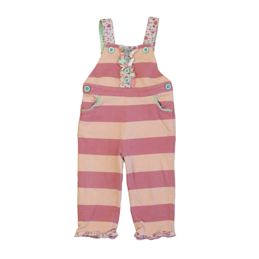 Matilda Jane Girls Pink Stripe | Blue Romper Size: 12-18 Months Pink Stripe | Blue