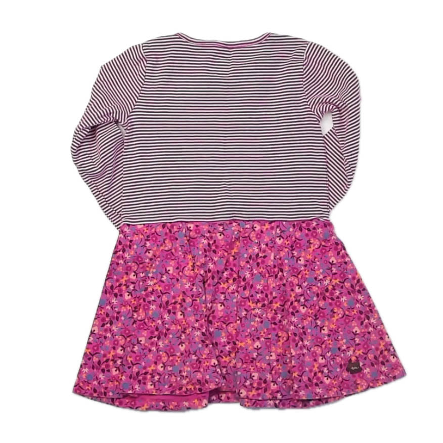 Tea Collection Girls Pink Stripe | Floral Dress Size: 4T Pink Stripe | Floral