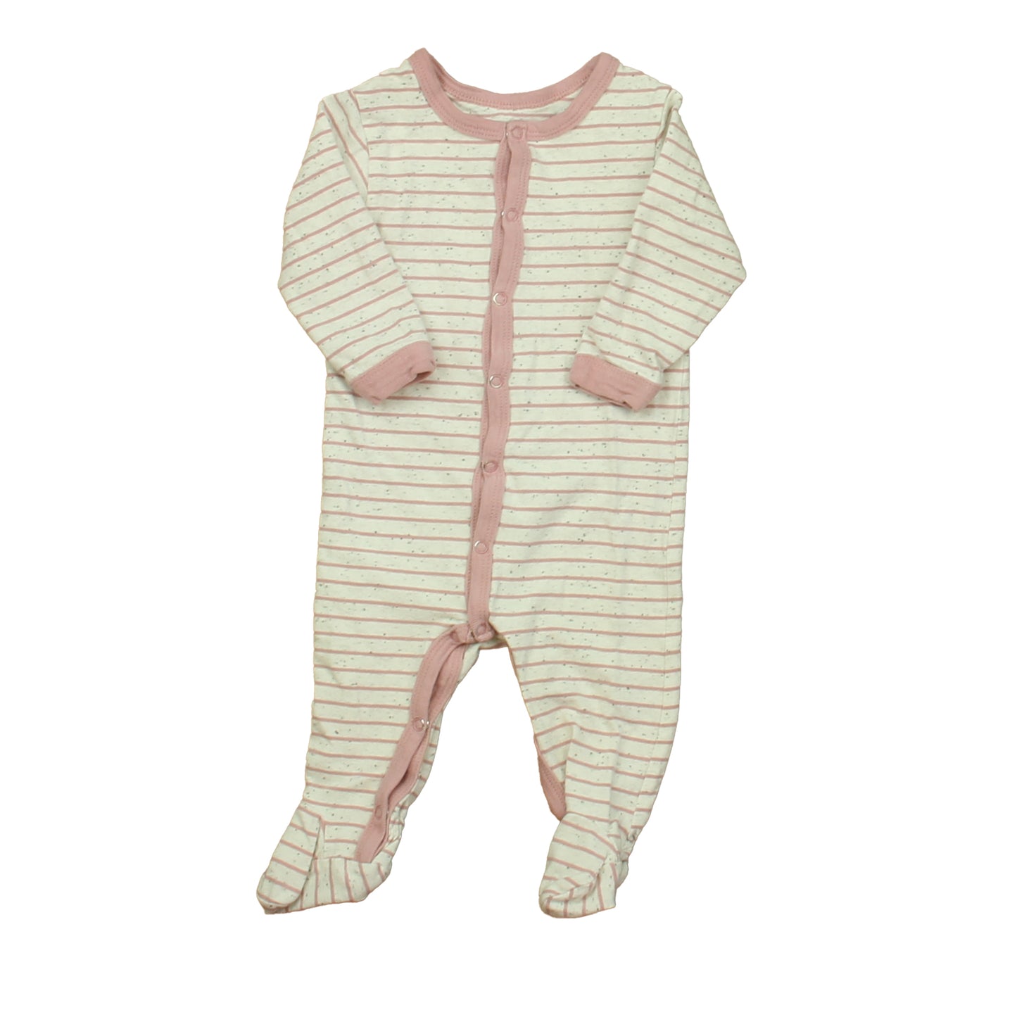 Coccoli Girls Pink Stripe 1-piece footed Pajamas Size: 3 Months Pink Stripe