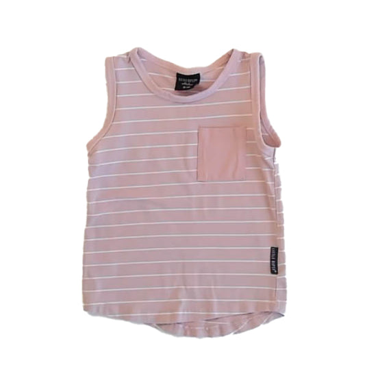 Little Bipsy Girls Pink Stripe Tank Top Size: 18-24 Months Pink Stripe