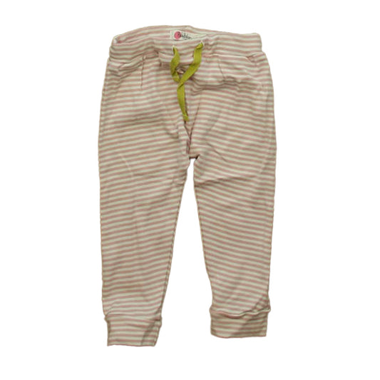 Boden Girls Pink Stripe Leggings Size: 18-24 Months