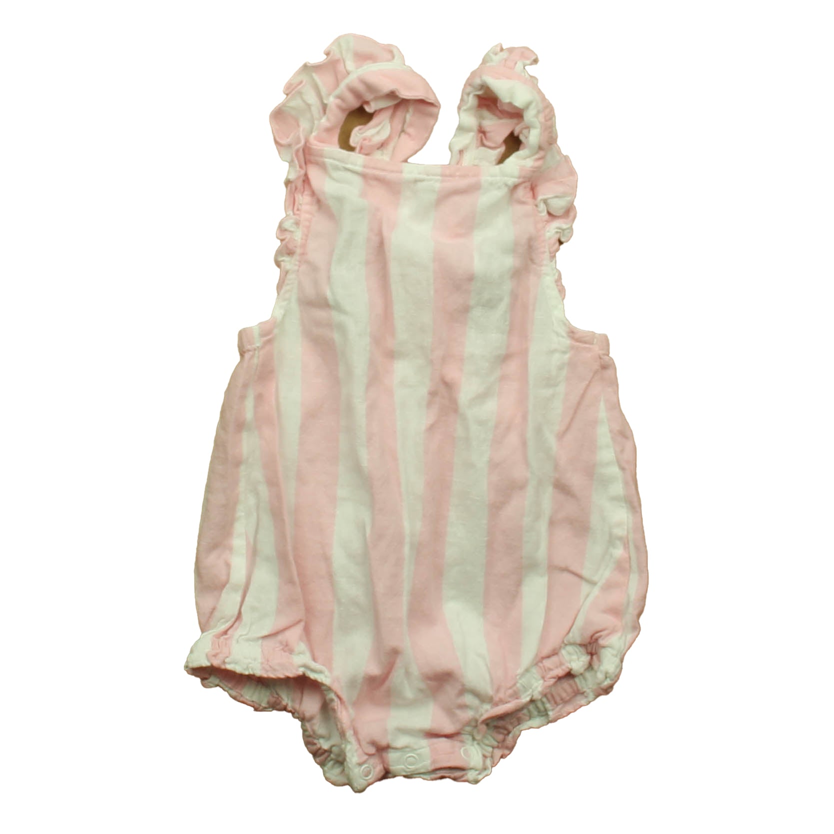 Egg Girls Pink Stripe Romper Size: 18-24 Months Pink Stripe