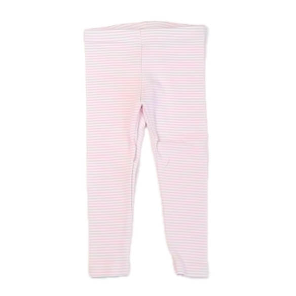 Tea Collection Girls Pink Stripe Leggings Size: 2T Pink Stripe