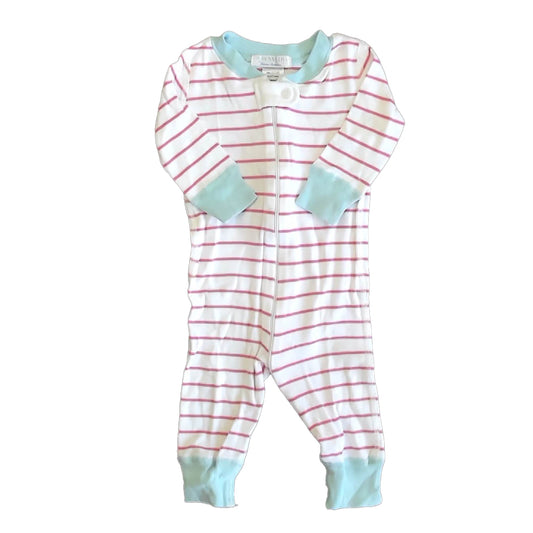 Hanna Andersson Girls Pink Stripe 1-piece Non-footed Pajamas Size: 6-9 Months Pink Stripe