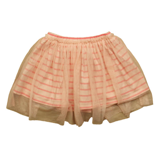 Tea Girls Pink Stripe Skirt Size: 4T Pink Stripe