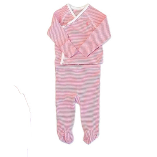 Ralph Lauren Girls Pink Stripe Apparel Sets Size: 3 Months Pink Stripe