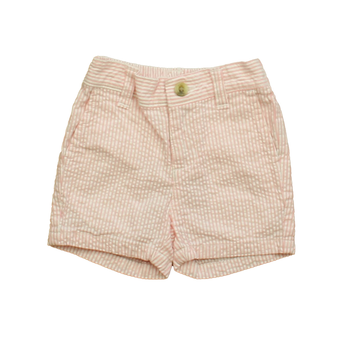 Janie and Jack Boys Pink Stripe Shorts Size: 3-6 Months Pink Stripe